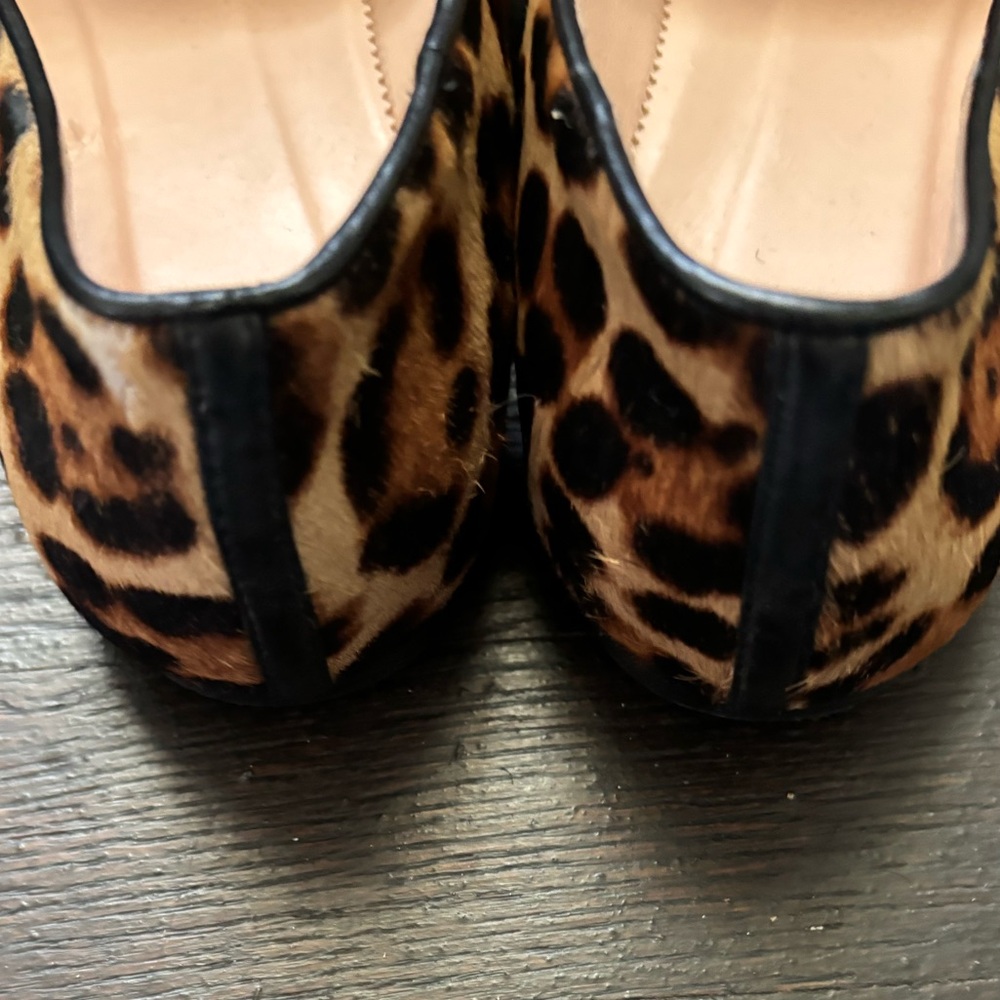 Jcrew leather Leopard Print Women's Loafers - Picture 3 of 8